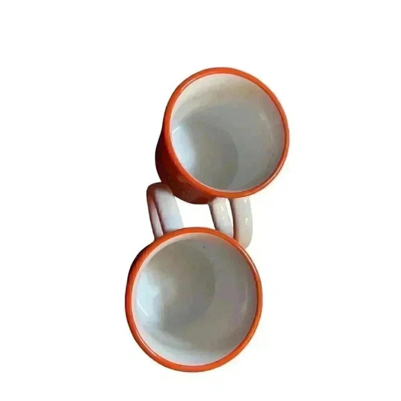 Lot of Two Reese’s Pieces Coffee mugs-Bright Orange - Picture 5 of 5